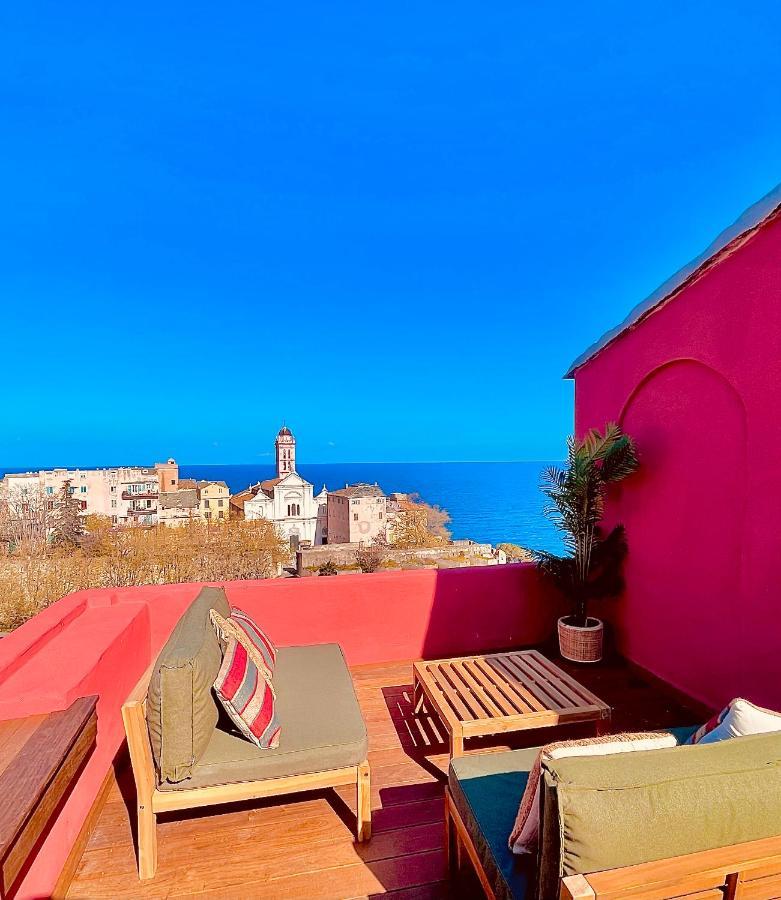 Pepites Bastiaises Piazza D'A Appartement Roof Top Vue Mer Bastia  Buitenkant foto