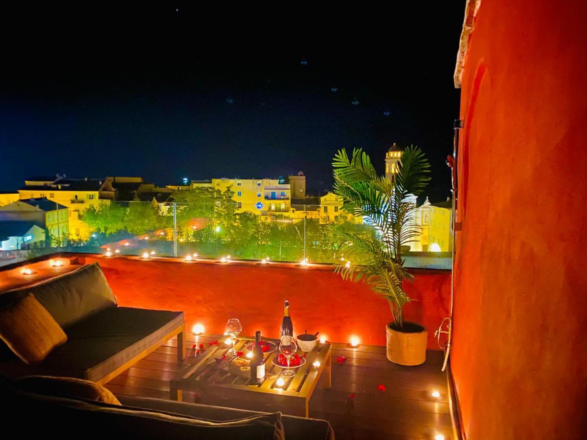Pepites Bastiaises Piazza D'A Appartement Roof Top Vue Mer Bastia  Buitenkant foto